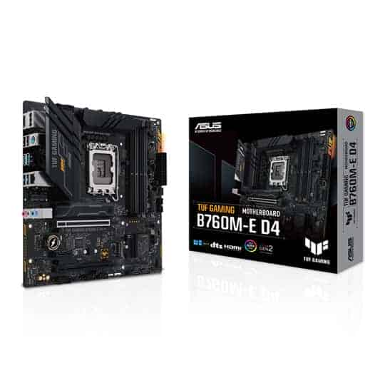 ASUS TUF GAMING B760M-E D4 DDR4 M-ATX Motherboard